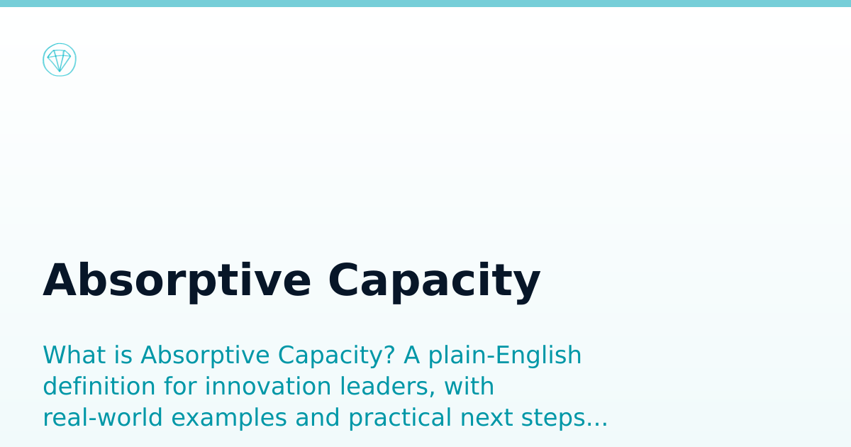 Absorptive Capacity